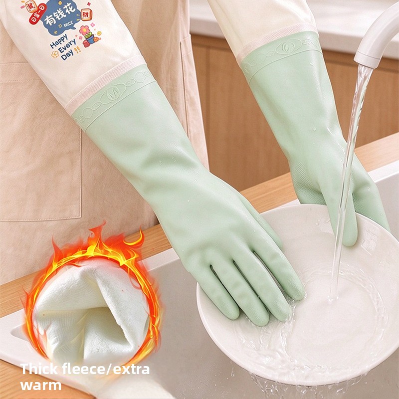 Guantes extra largos para lava - Dish Glove Rubber reseña y precio