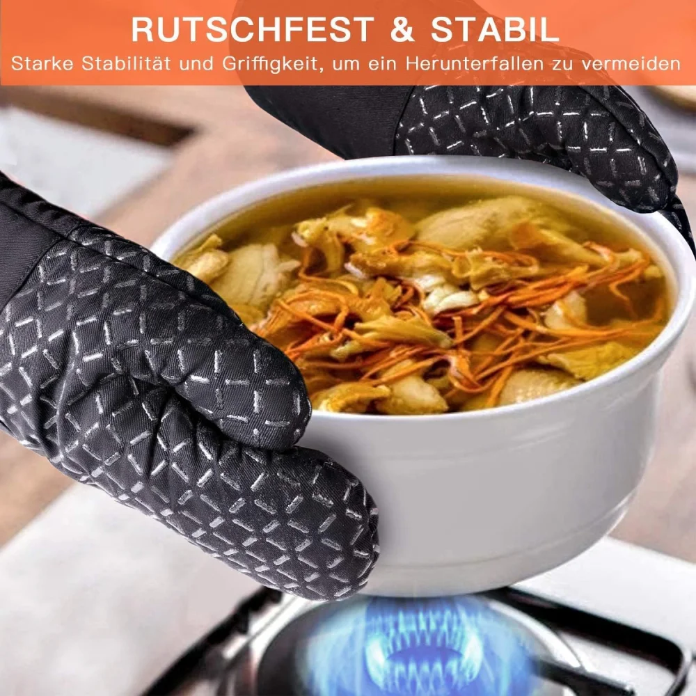 4 guantes de silicona para hor - Heat Resistant Glove reseña y precio