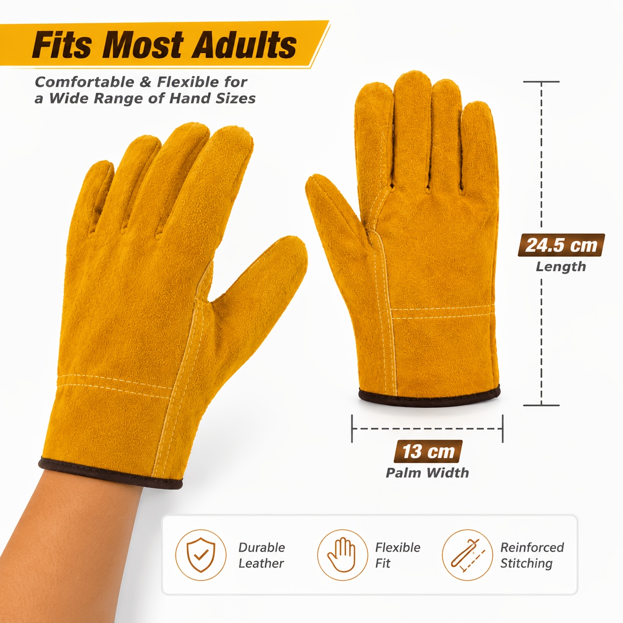 Guantes de trabajo de piel de  - Leather Driving Glove reseña y precio
