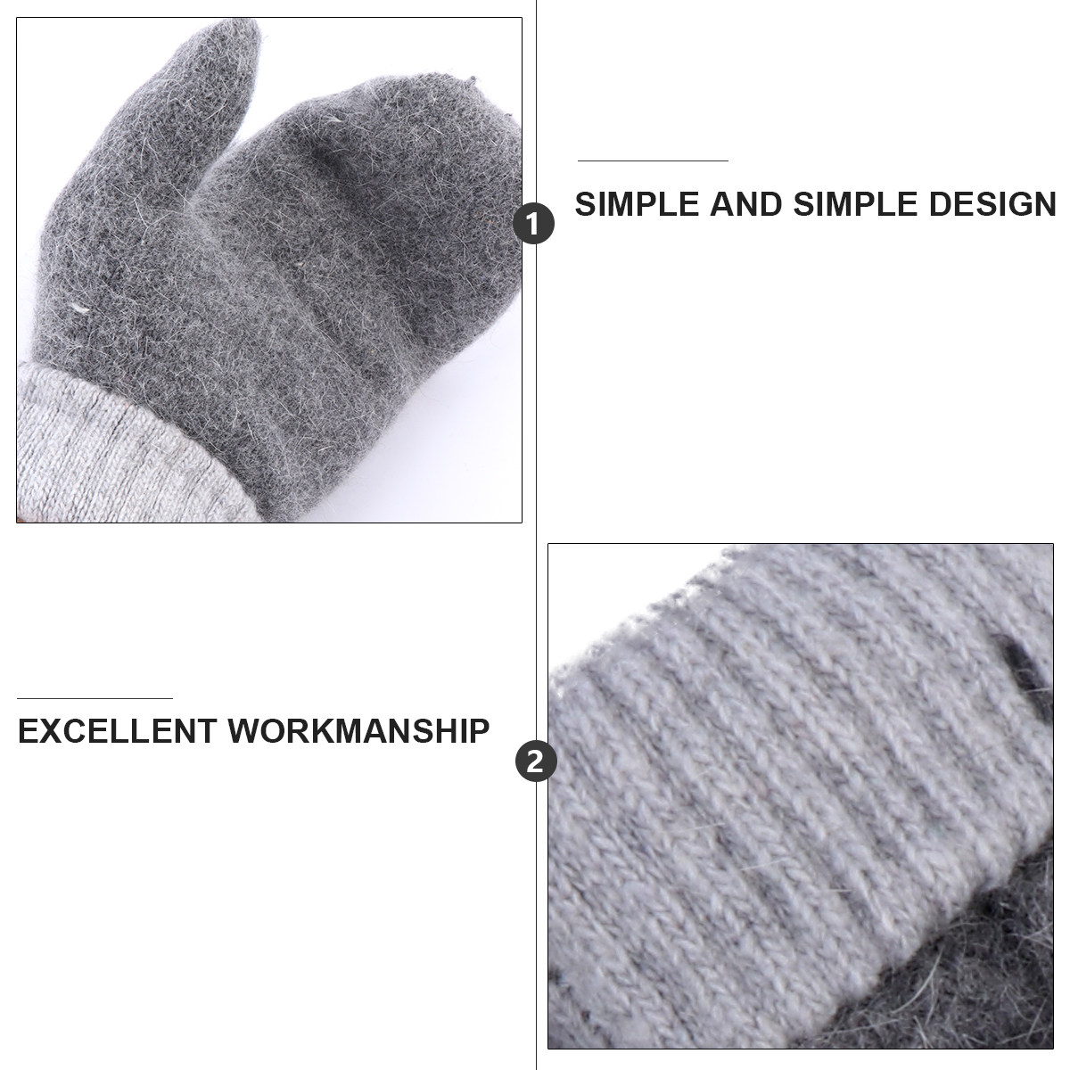 2 pares de manoplas de lana cá - Wool Glove Lined reseña y precio