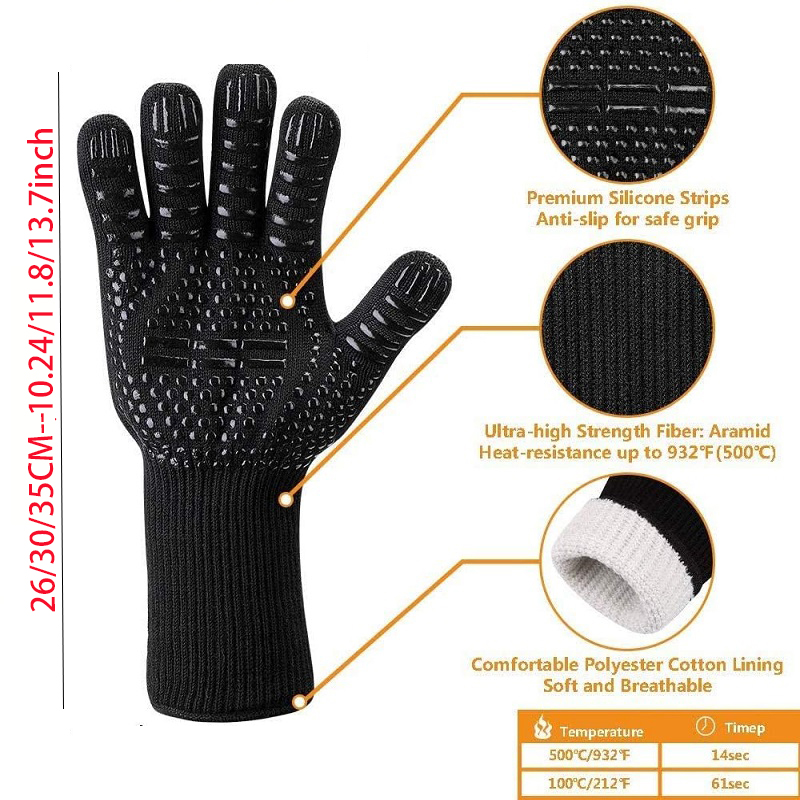 Guantes para barbacoa, ignífug - Heat Resistant Glove reseña y precio