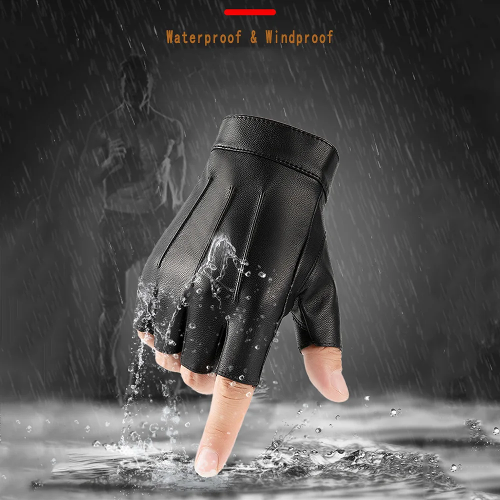 1 par de guantes cálidos antid - Leather Driving Glove reseña y precio