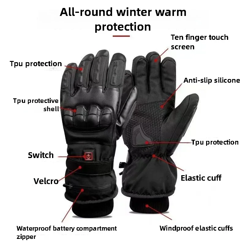Guantes calefactables, calenta - Ski Glove Waterproof reseña y precio